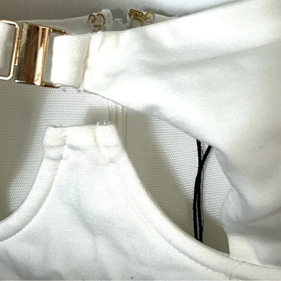 NBD‎ Yoku white mini dress Medium NWOT - Picture 5 of 6